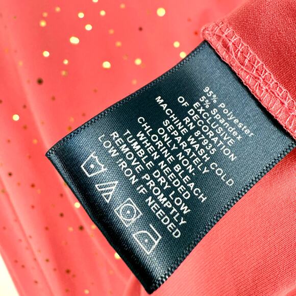 Susan Graver Style Sz Small Sparkly Pink Gold Formal Stretchy Blouse Shirt Top - Picture 6 of 7